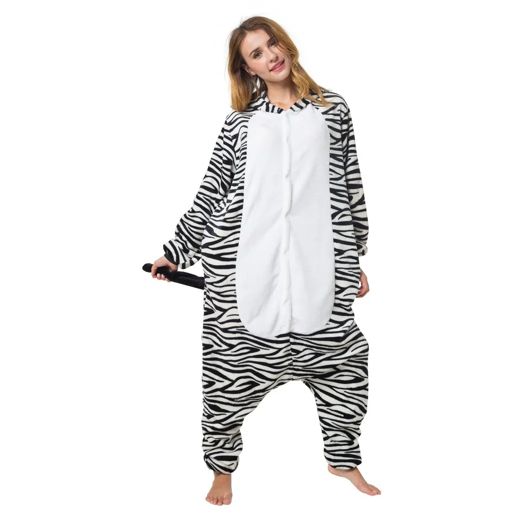 Katara 1744 Kigurumi Pigiama Zebra S 145-155 cm Pile Morbido
