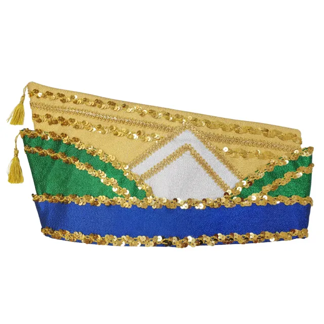 Altenburg Komiteekappe barchetta blu-verde-oro paillettes