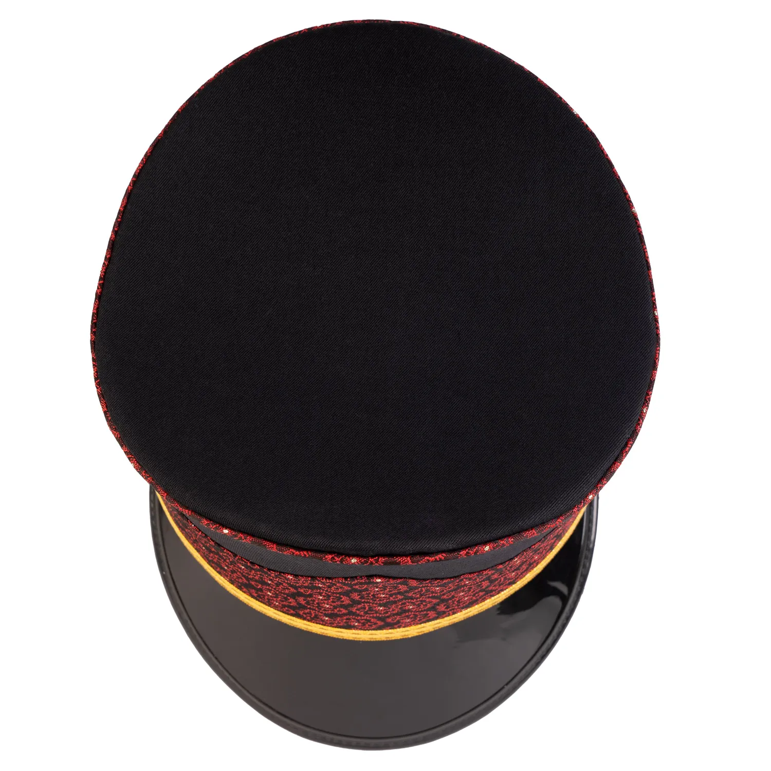 Altenburg Guardia shako nero bordeaux oro parata