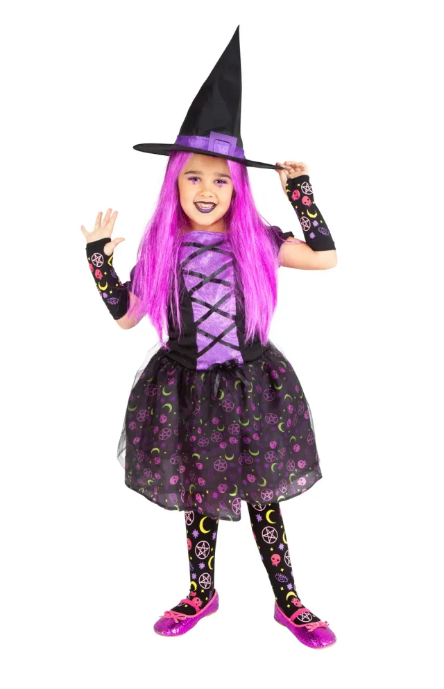 Rubies Moonlight Purple costume strega bambina M L