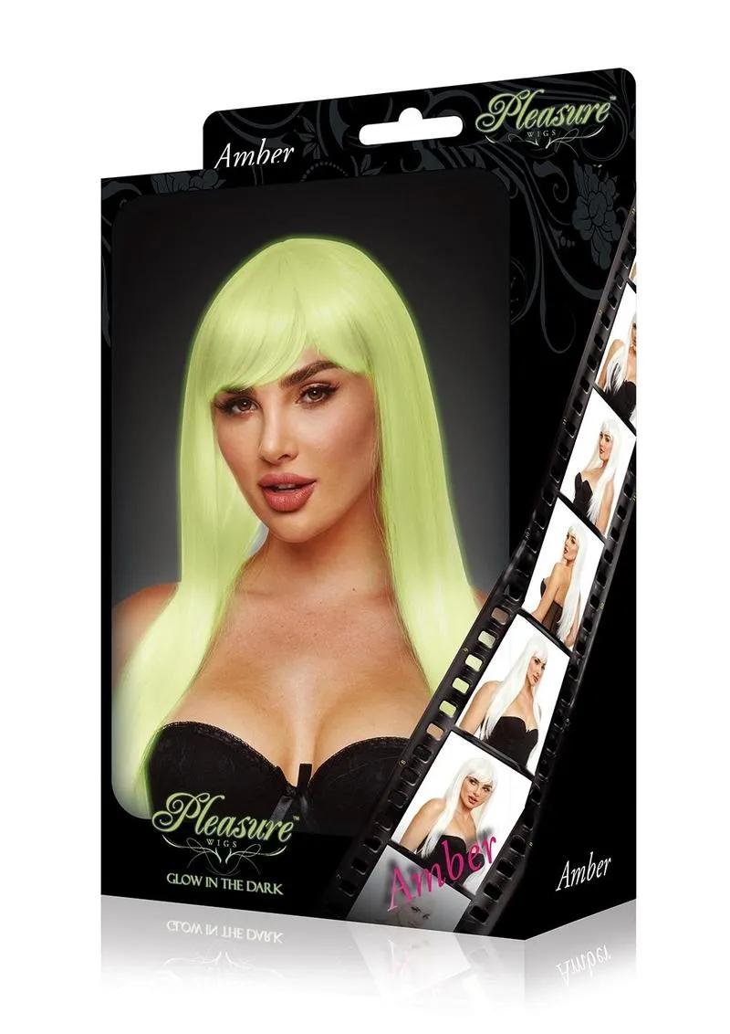 Pleasure Wigs Amber parrucca fosforescente glow bianco