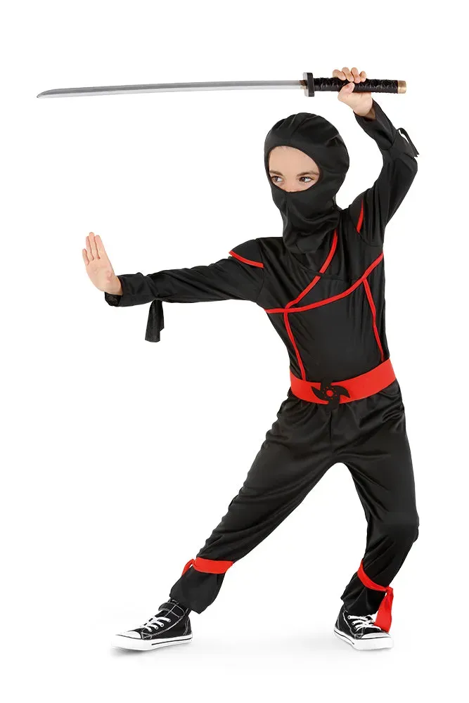 Rubies Ninja costume bambino M con cappuccio