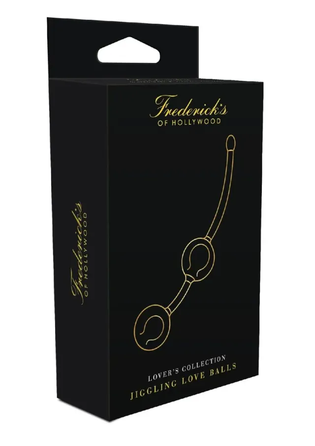 Frederick's of Hollywood Lover's Collection Jiggling Love Balls palline nere silicone