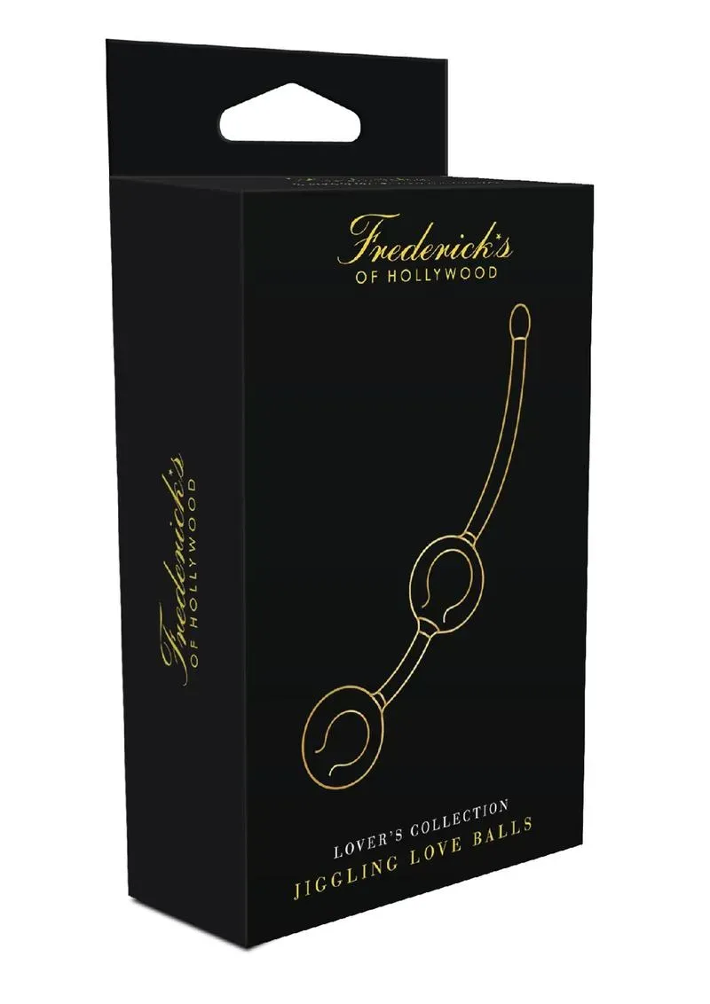 Frederick's of Hollywood Lover's Collection Jiggling Love Balls palline nere silicone