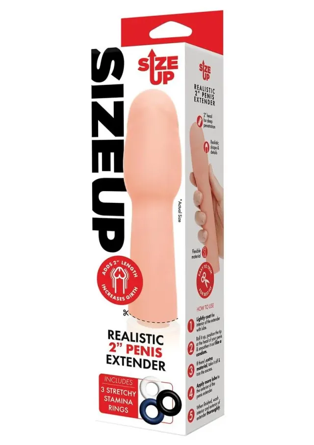 Size Up Realistic 2 Extender guaina realistica 5 cm rifilabile