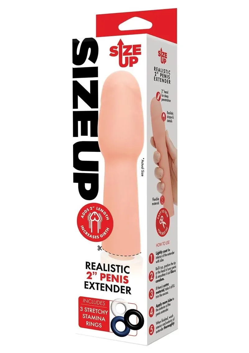 Size Up Realistic 2 Extender guaina realistica 5 cm rifilabile