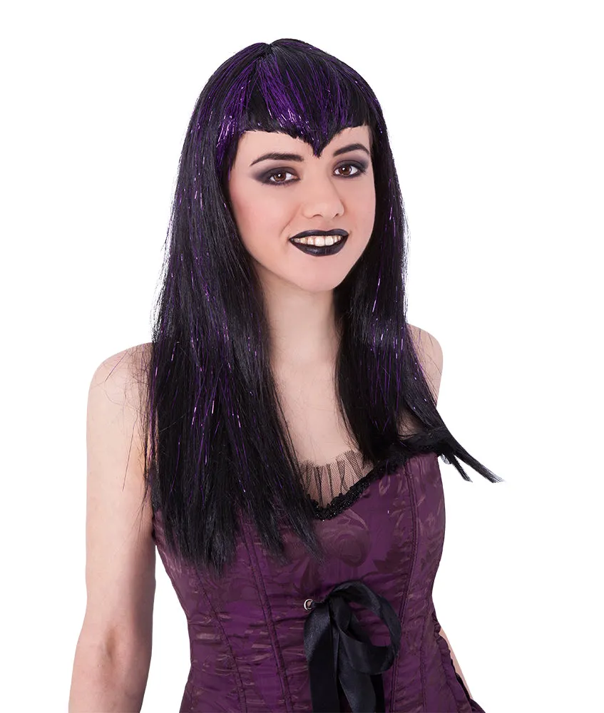 Rubies Vampiresa Traviesa parrucca adulto OS nero lilla