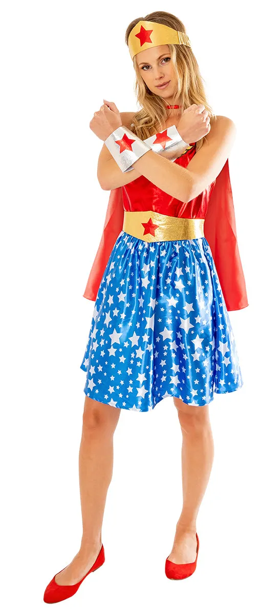 Rubies Wonder Woman Deluxe costume adulto rosso