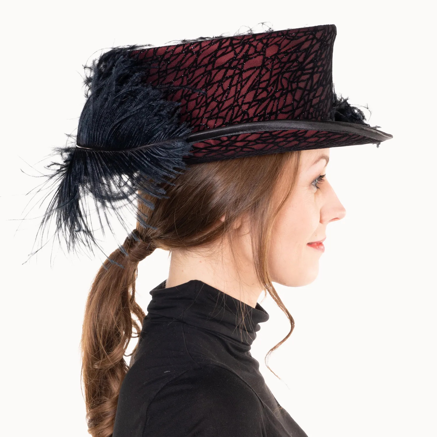 Altenburg cilindro equitazione donna taffetà bordeaux 59