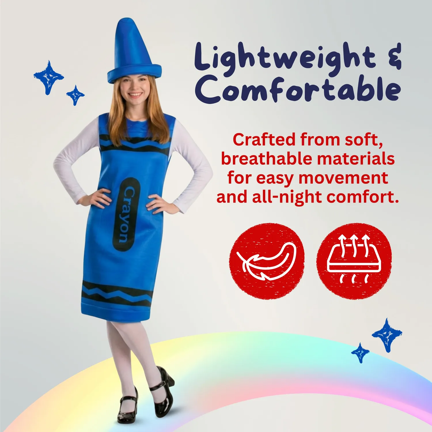 Dress Up America Costume Pastello Blu 3-4 Anni Tunica Cappello