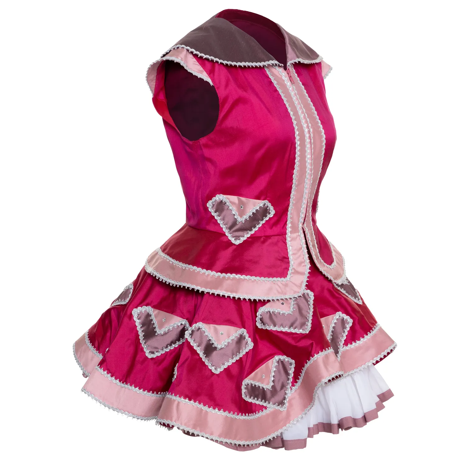 Altenburg Garde abito guardia rosa seta taglia 32-48