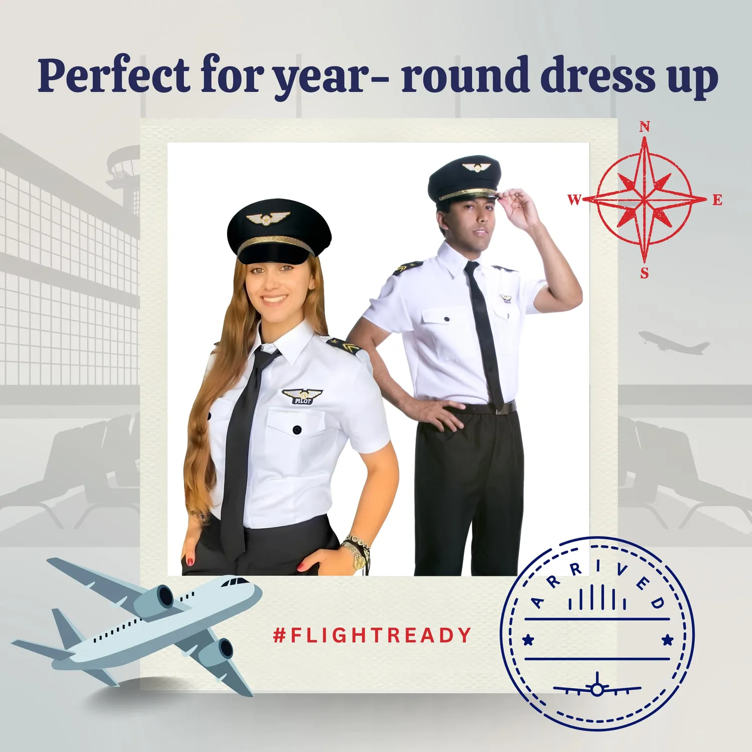 Dress Up America costume pilota adulto deluxe XXL