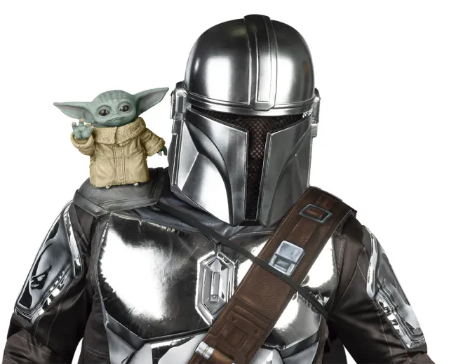 Rubies Baby Yoda pupazzo accessorio costume OS verde