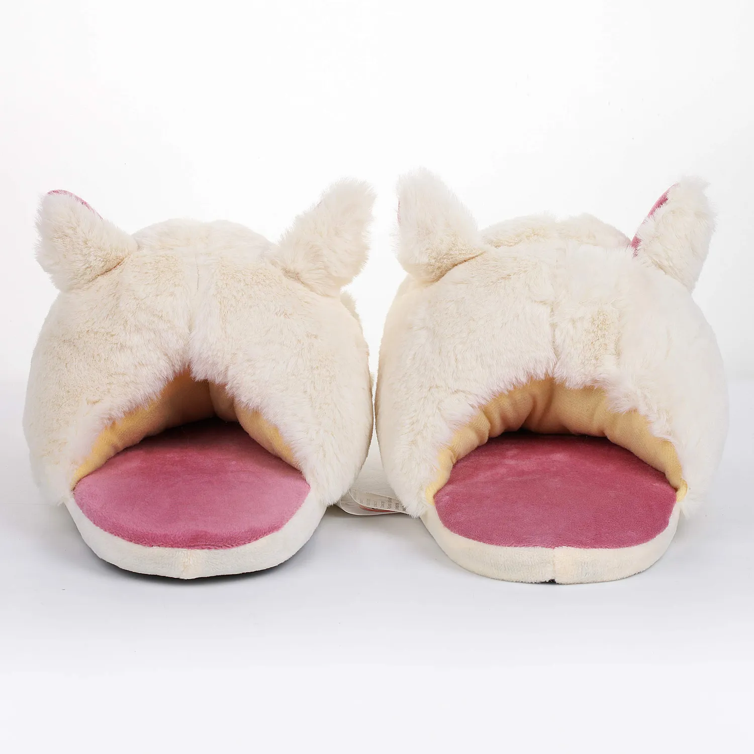 Katara Lama pantofole 36-44 aperte in peluche morbido