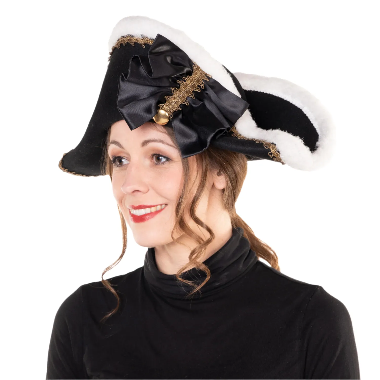 Altenburg Bicorno Federico il Grande cappello nero decorato