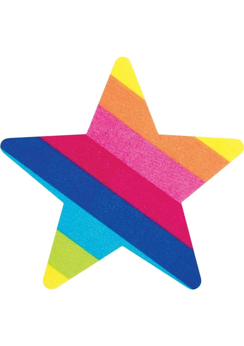 Peekaboos Pasties Rainbow Starz copricapezzoli stella 2 paia