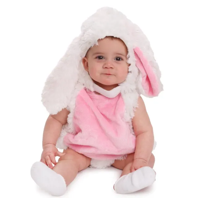 Dress Up America costume coniglio neonato peluche rosa 0-6 mesi