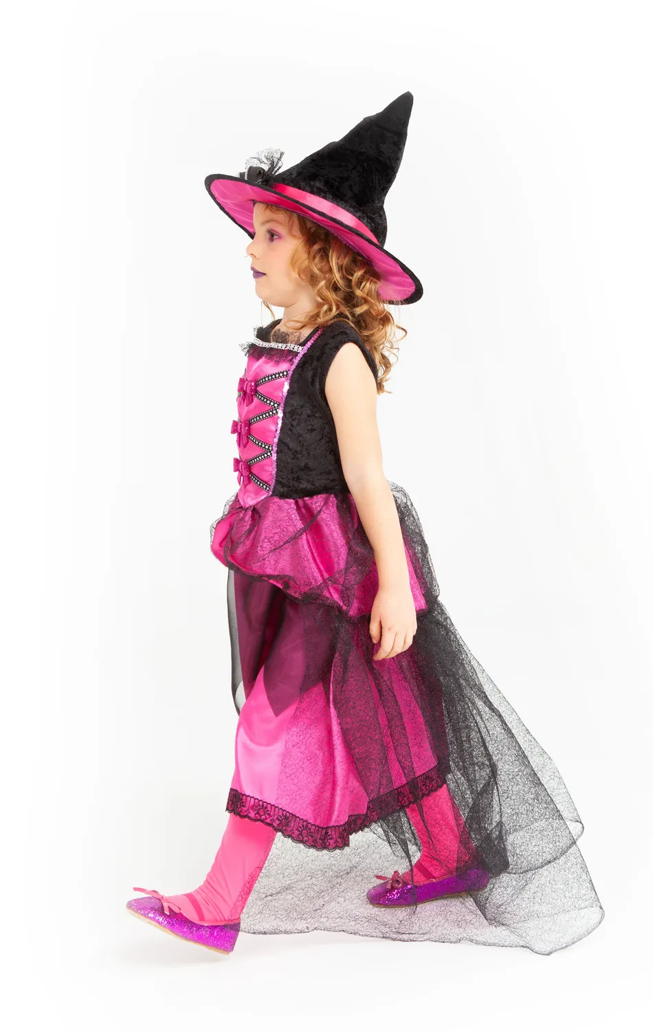 Rubies Strega Chic Rosa Costume Bambina Halloween