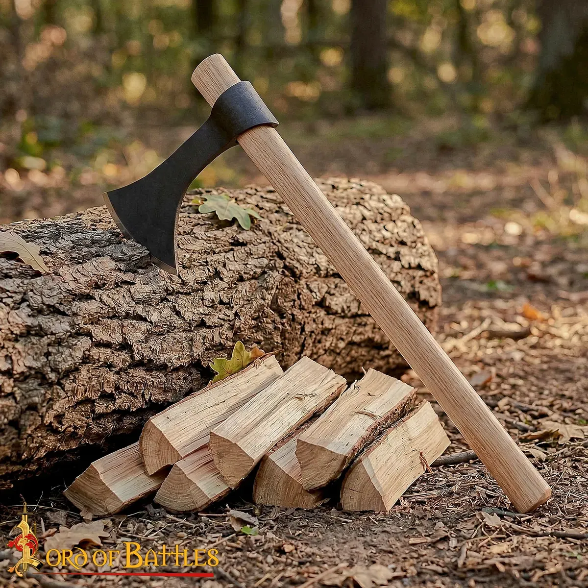 Medieworld Viking Bearded Axe ascia carbonio