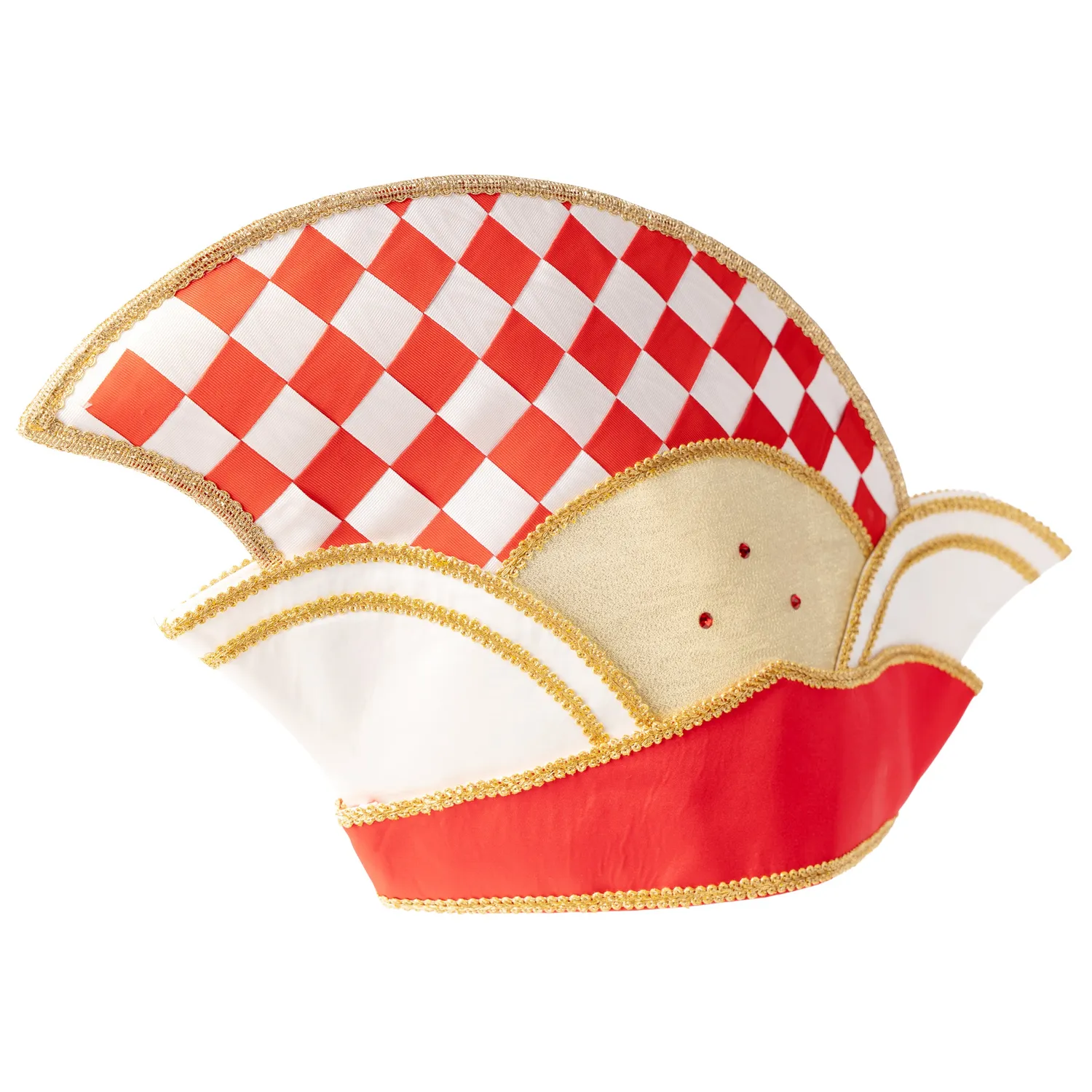 Altenburg berretto da comitato rosso bianco con treccia oro