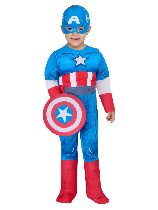 Rubies Capitan America Deluxe costume bimbo 2-3 anni