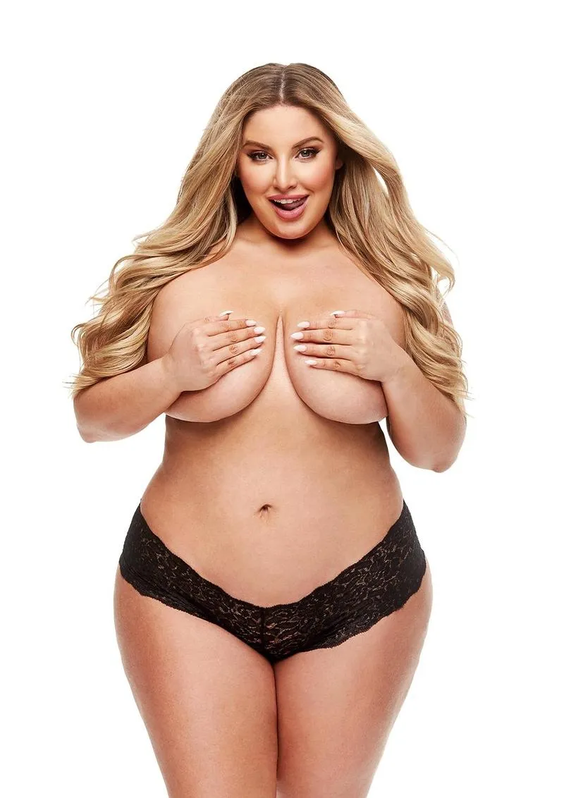 Pleasure Wigs Secrets culotte pizzo mutandine vibranti nero