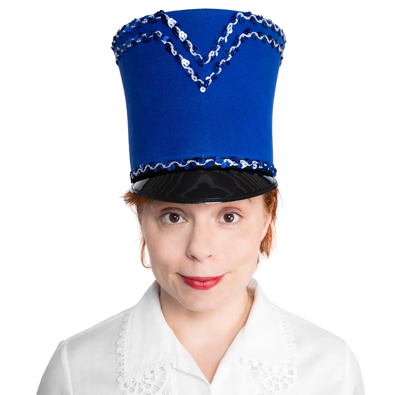 Altenburg shako guardia blu cappello scintille taglie