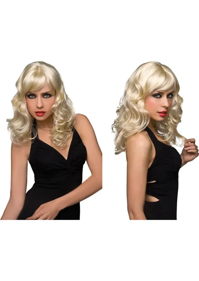 Pleasure Wigs Aubrey parrucca biondo platino riccia