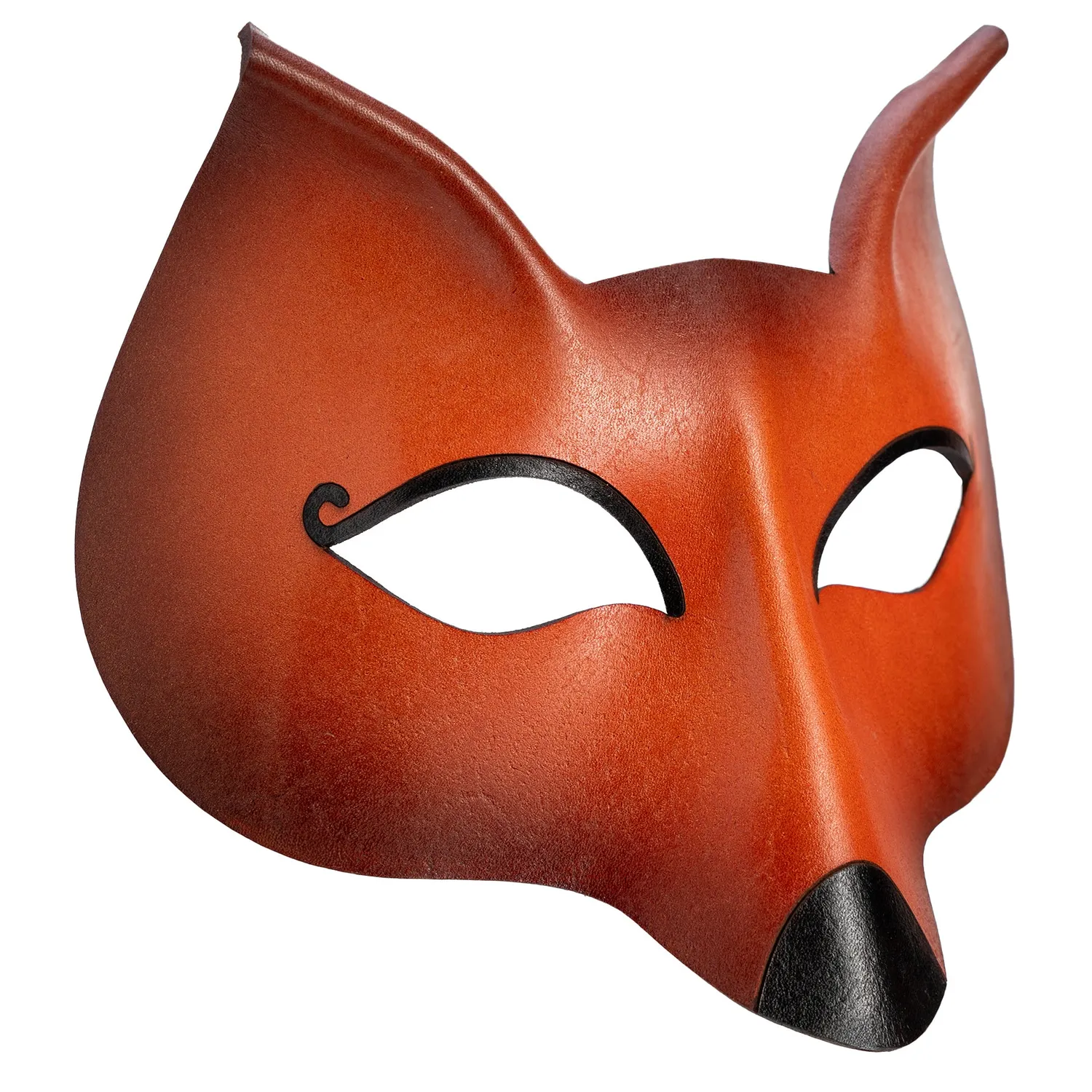 Altenburg Volpe de Cuoio maschera veneziana in cuoio dipinta