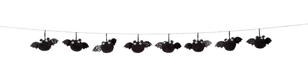 Rubies Pipistrello ghirlanda Halloween OS nera