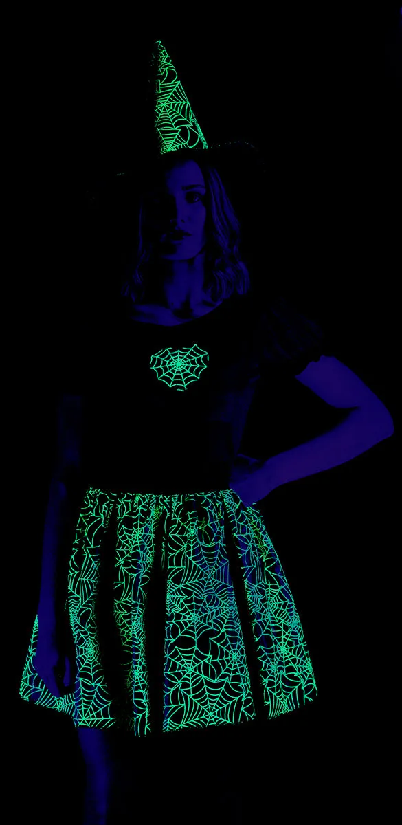 Rubies Spiderweb costume strega adulto MST verde neon
