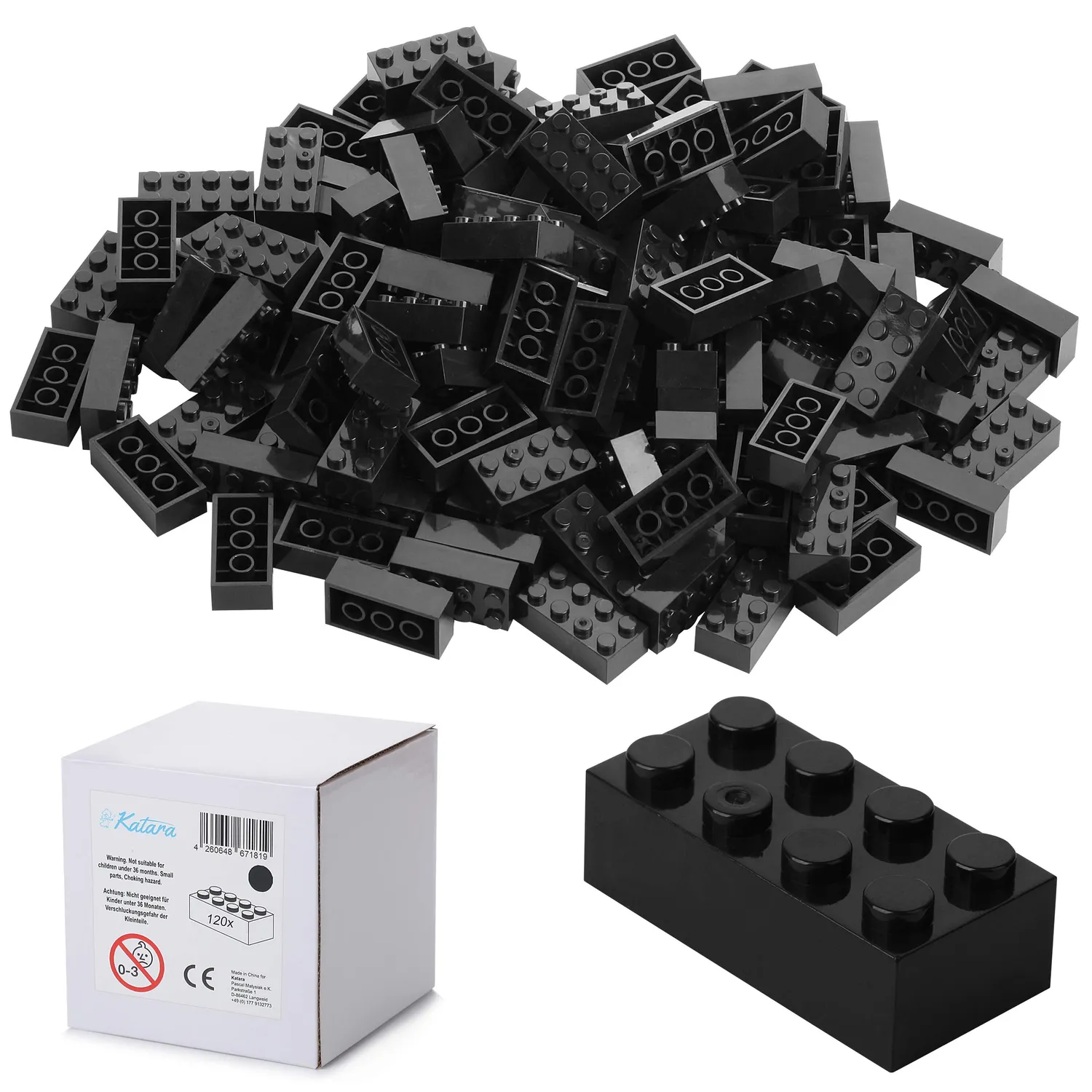 Katara 120 Mattoncini Costruzioni 4x2 Verdi 120 pezzi base