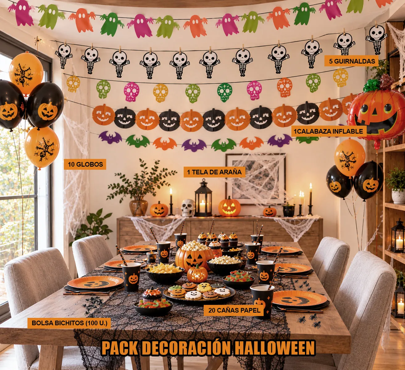 Rubies Pacchetto Deco Halloween decorazioni festa assortite