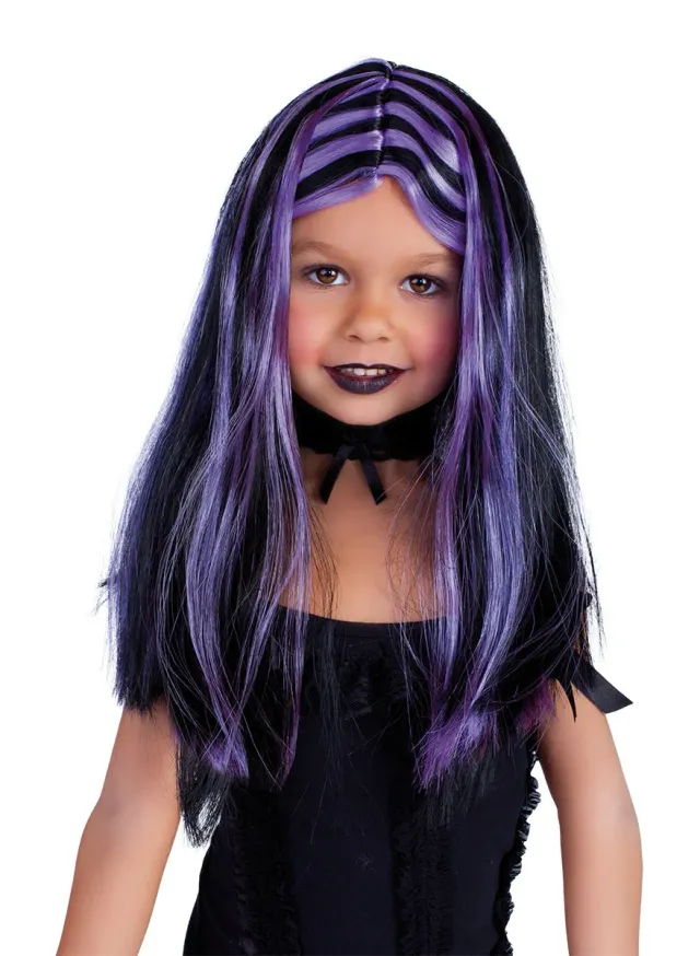 Rubies Parrucca Strega Nera Lilla OS Halloween