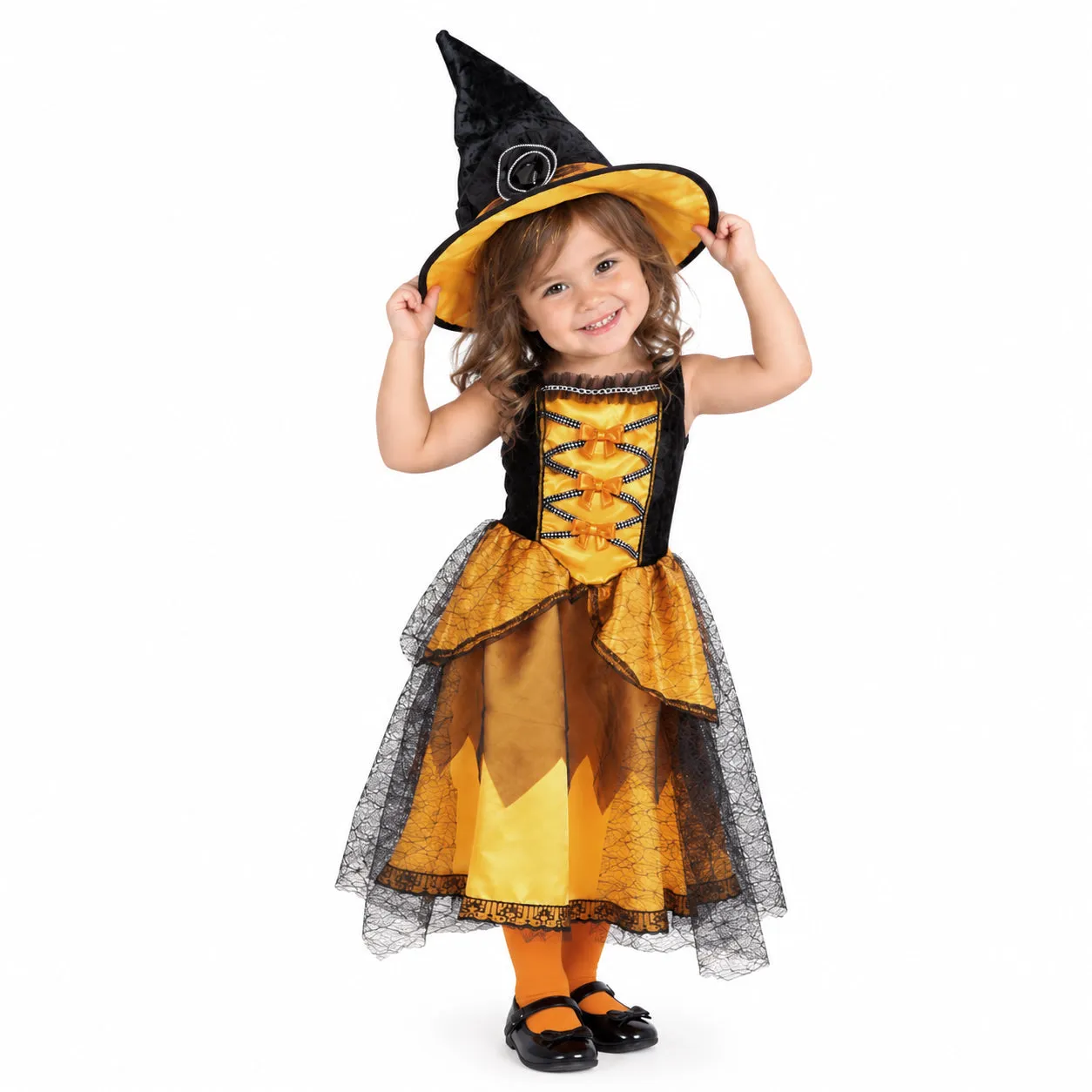 Rubies Strega Chic Costume arancione bambina Halloween