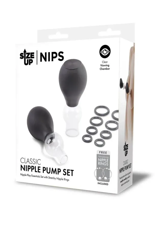 Pleasure Wigs Size Up Classic Nipple Pump Set pompa capezzoli 2 misure