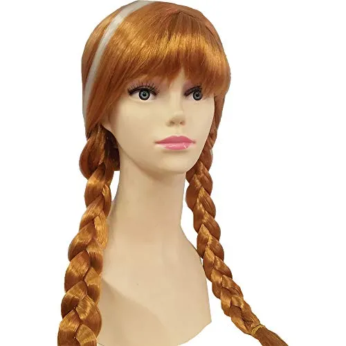 Dress Up America parrucca trecce bambina castana