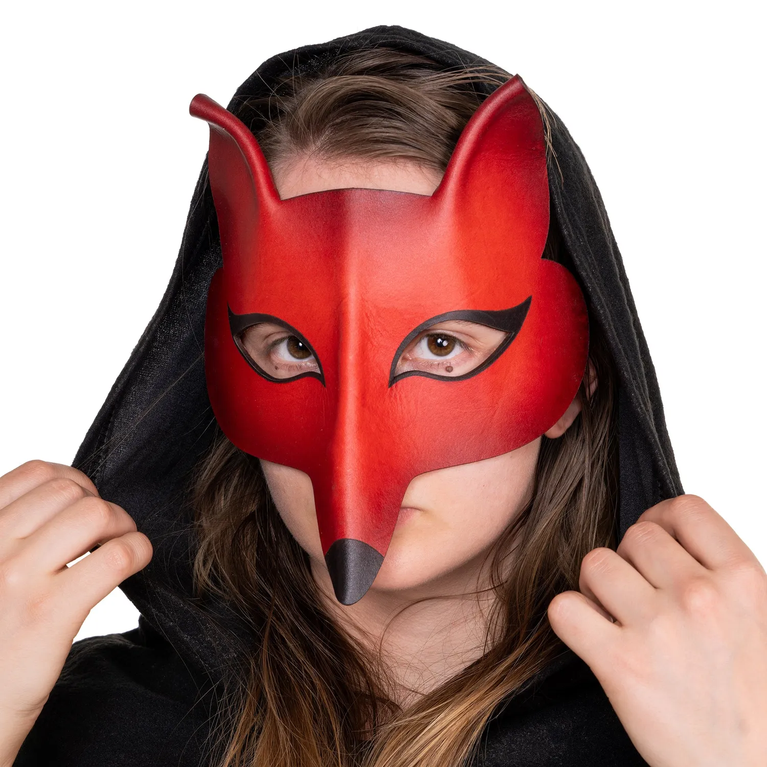 Altenburg Volpe Femmina maschera veneziana cuoio accessorio
