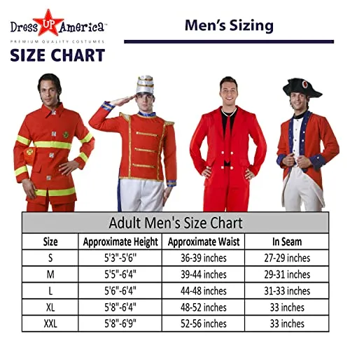 Dress Up America Party vestito rosso 3 pezzi donna M