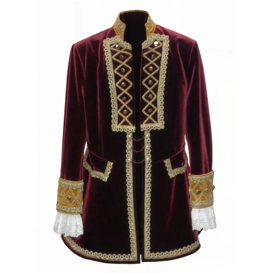 Altenburg Giacca Principe Bordeaux Ricamo Oro