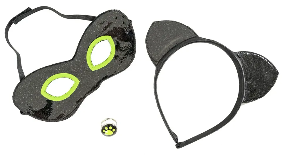 Rubies Cat Noir set accessori verde campanello OS