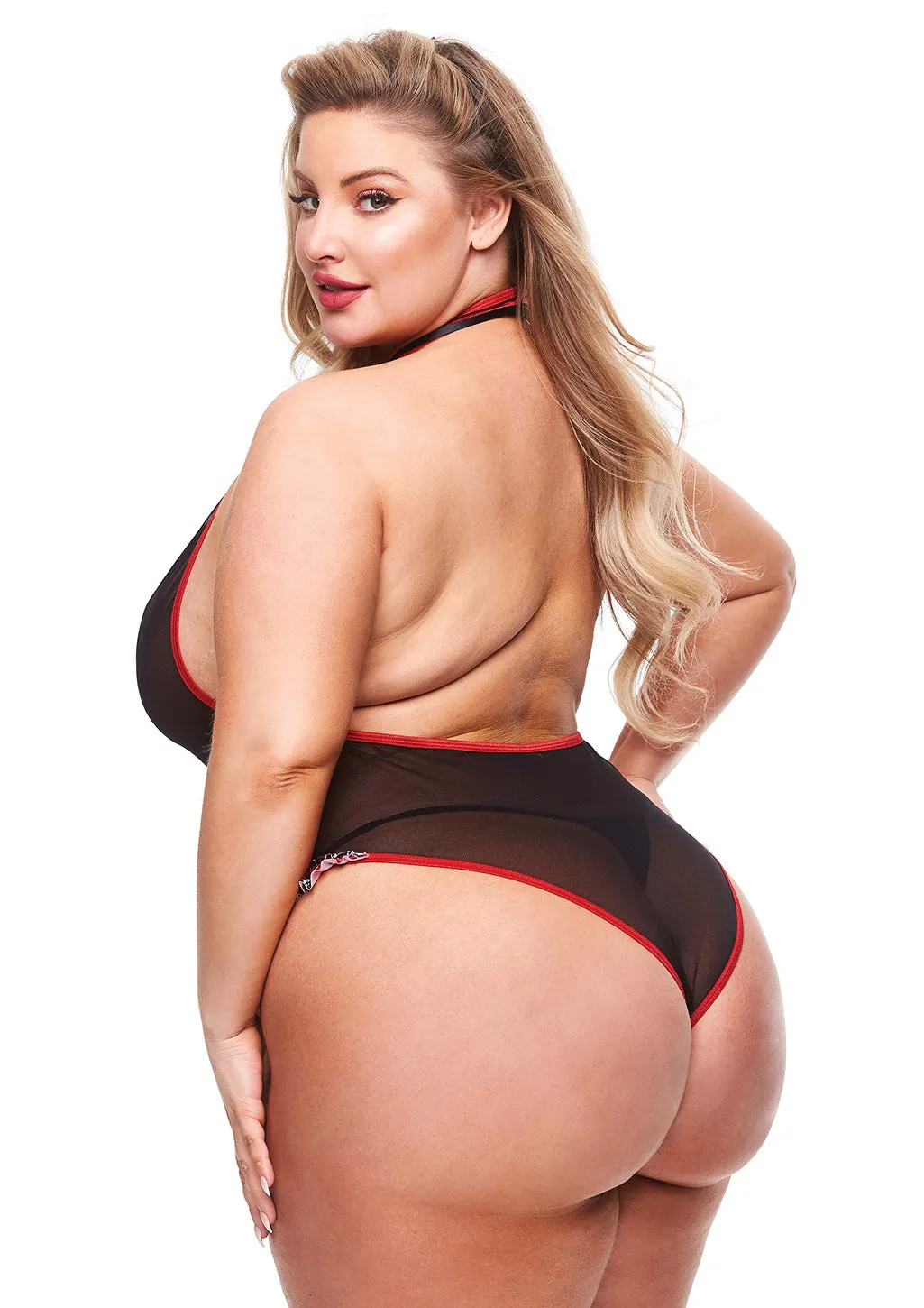 Pleasure Wigs Teacher's Pet Teddy Scolaretta Rosso Nero