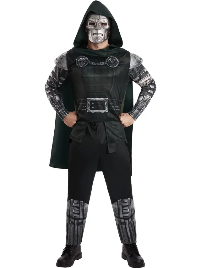 Rubies Dr Doom Deluxe costume adulto Marvel con mantello
