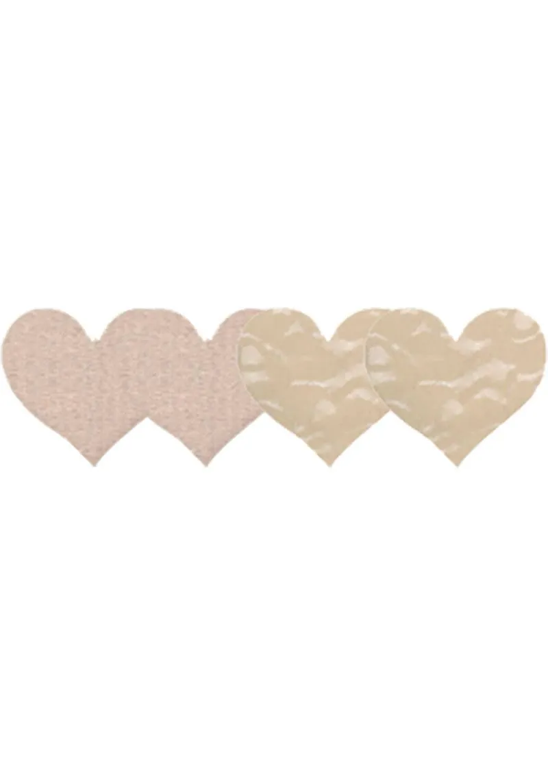 Pleasure Wigs Peekaboos Nude Ambition copricapezzoli cuori nude