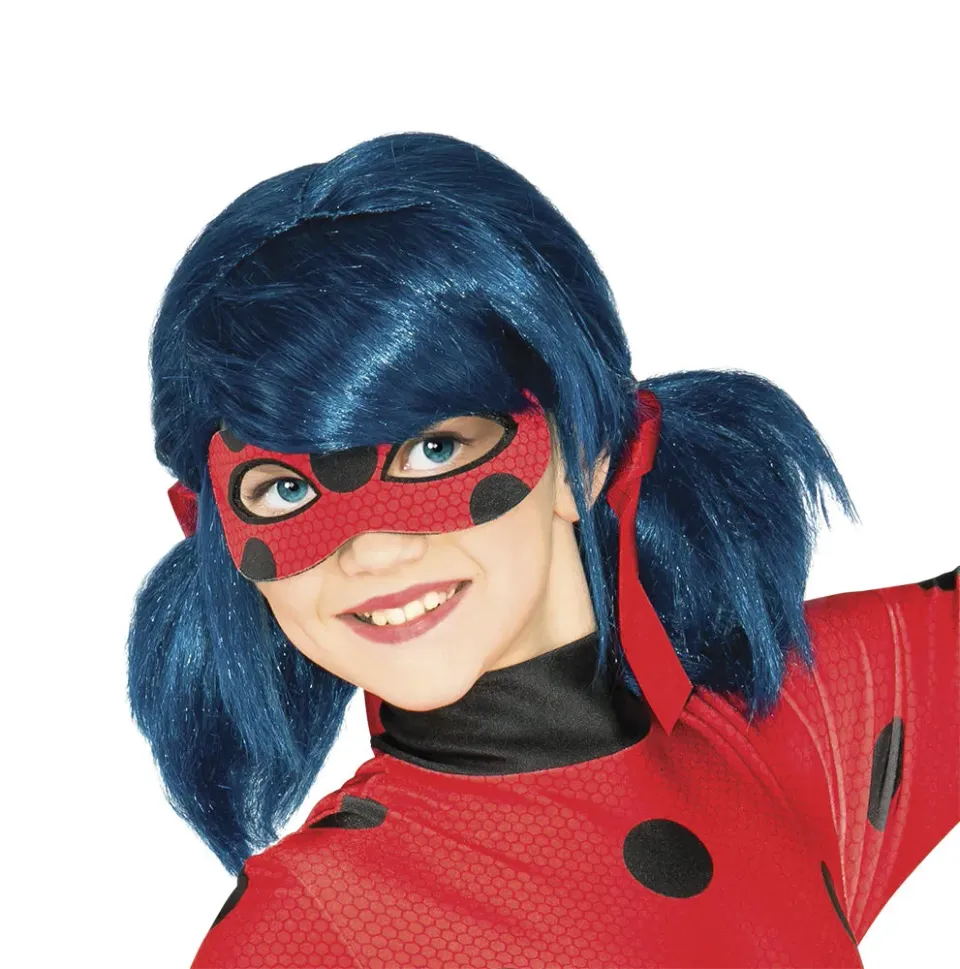 Rubies Miraculous Ladybug parrucca bimba rossa pois
