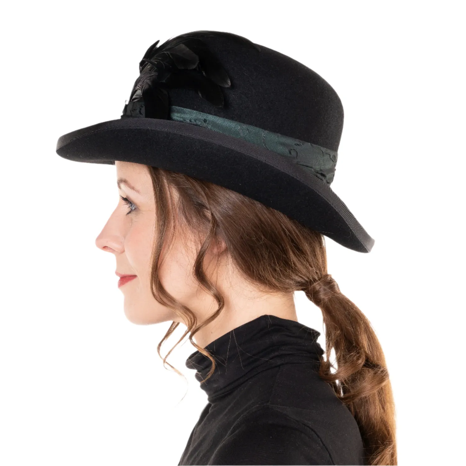 Altenburg bombetta Agnes piume gallo stile anni 20 elegante