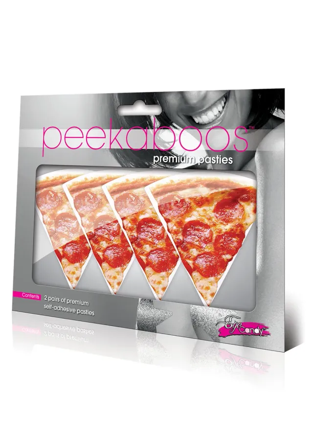 Pleasure Wigs Peekaboos Pepperoni Slice copricapezzoli pizza 2 paia