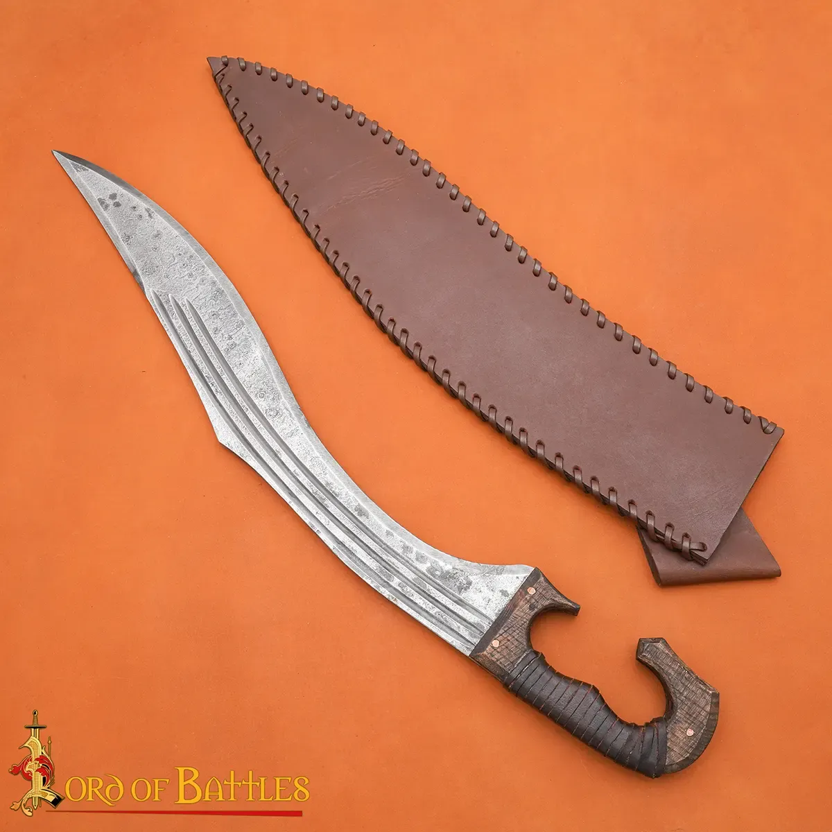 Medieworld Ancient Falcata spada acciaio EN45