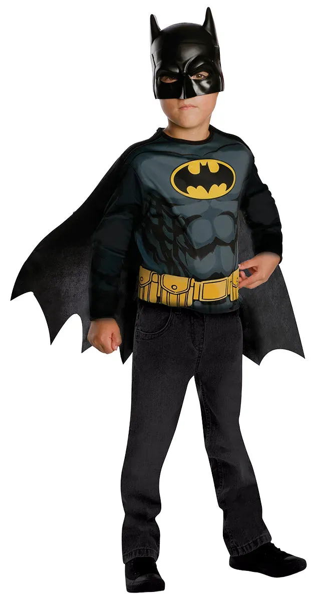 Rubies Batman top e mascherina costume bambino nero giallo