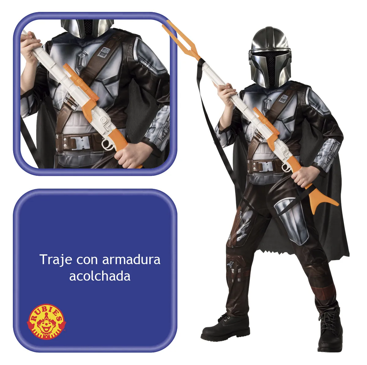 Rubies Star Wars Mandaloriano Deluxe costume bambino armatura